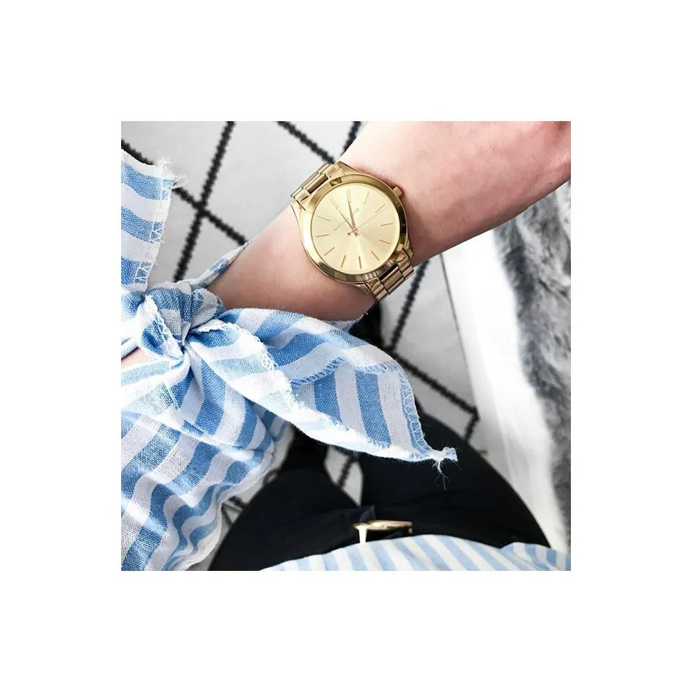 MICHAEL KORS Runway με Επιχρυσωμένο Μπρασελέ από Ανοξείδωτο Ατσάλι MK3179