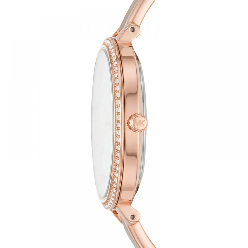 MICHAEL KORS Jaryn Crystals Rose Gold Stainless Steel Bracelet MK3978