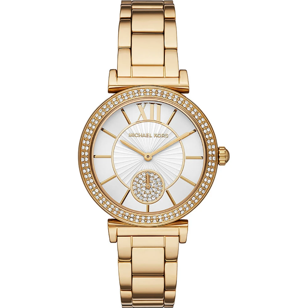 Michael Kors Abbey Με Χρυσό Μπρασελέ από Ανοξείδωτο Ατσάλι MK4615