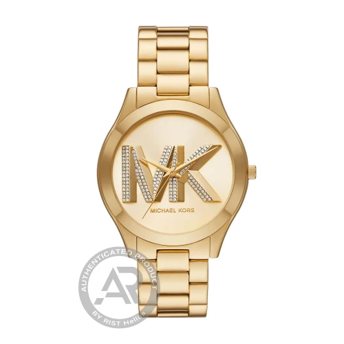 MICHAEL KORS Slim Rynway Με Χρυσό Μπρασελέ από Ανοξείδωτο Ατσάλι MK4732