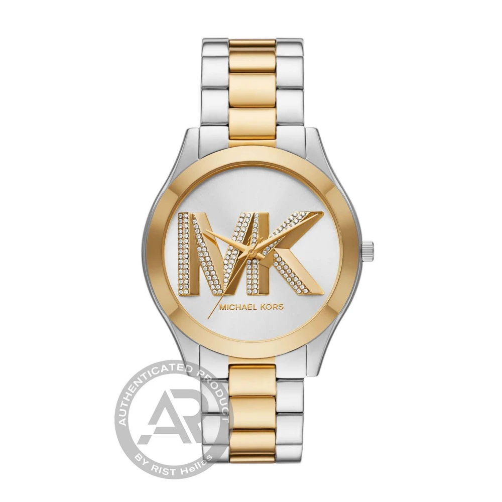 MICHAEL KORS Slim Rynway Με Μπρασελέ Δύο Τόνων από Ανοξείδωτο Ατσάλι MK4735