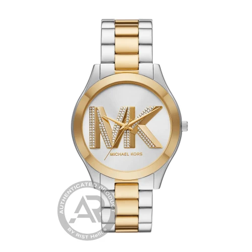 MICHAEL KORS Slim Rynway Με Μπρασελέ Δύο Τόνων από Ανοξείδωτο Ατσάλι MK4735