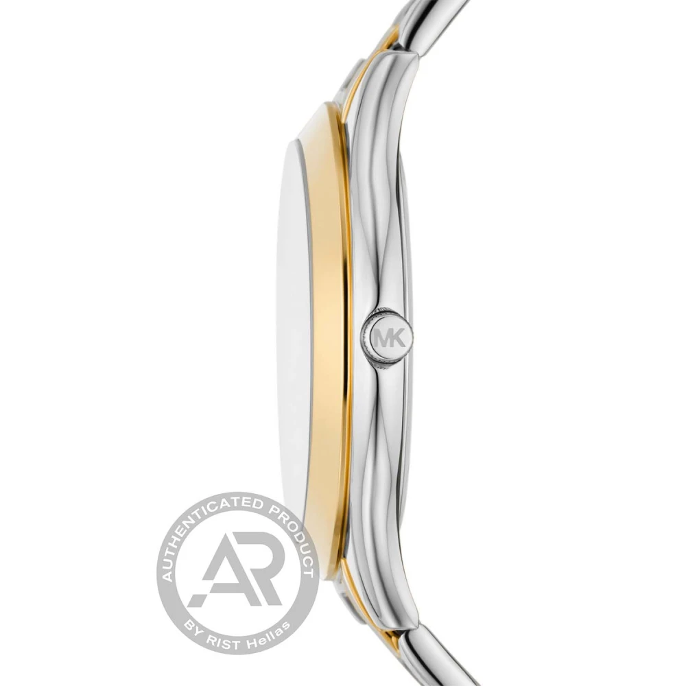 MICHAEL KORS Slim Rynway Με Μπρασελέ Δύο Τόνων από Ανοξείδωτο Ατσάλι MK4735