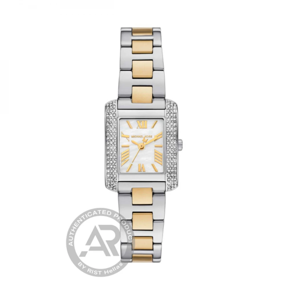 MICHAEL KORS Emery Crystals Με Μπρασελέ Δύο Τόνων από Ανοξείδωτο Ατσάλι και Ζιργκόν MK4882