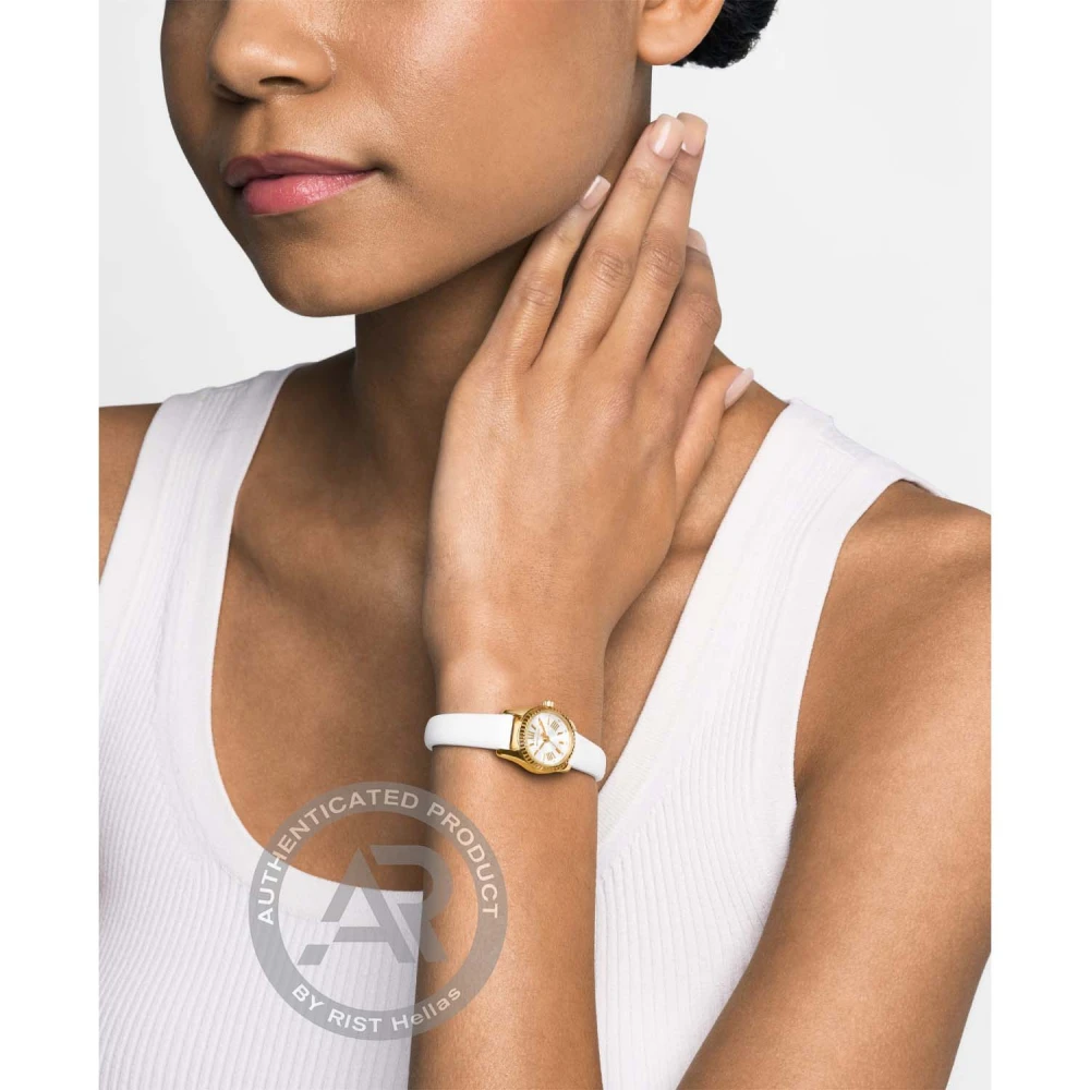 MICHAEL KORS Lexington Ρολόι με Λευκό Δερμάτινο Λουράκι MK4900