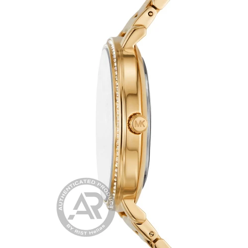MICHAEL KORS Pyper με Μπρασελέ σε Χρυσό Τόνο από Ανοξείδωτο Ατσάλι και Ζιργκόν MK4916