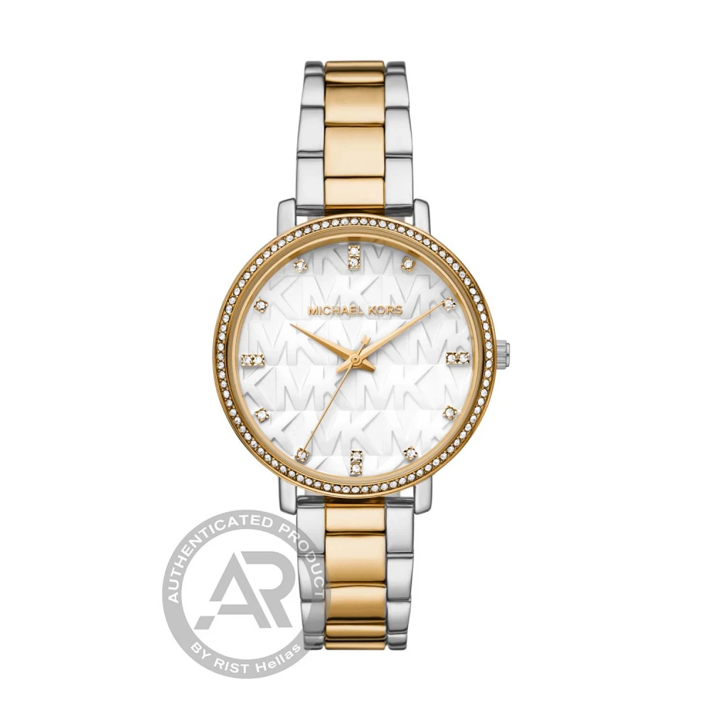 MICHAEL KORS Pyper με Μπρασελέ Δύο-Τόνων από Ανοξείδωτο Ατσάλι MK4918