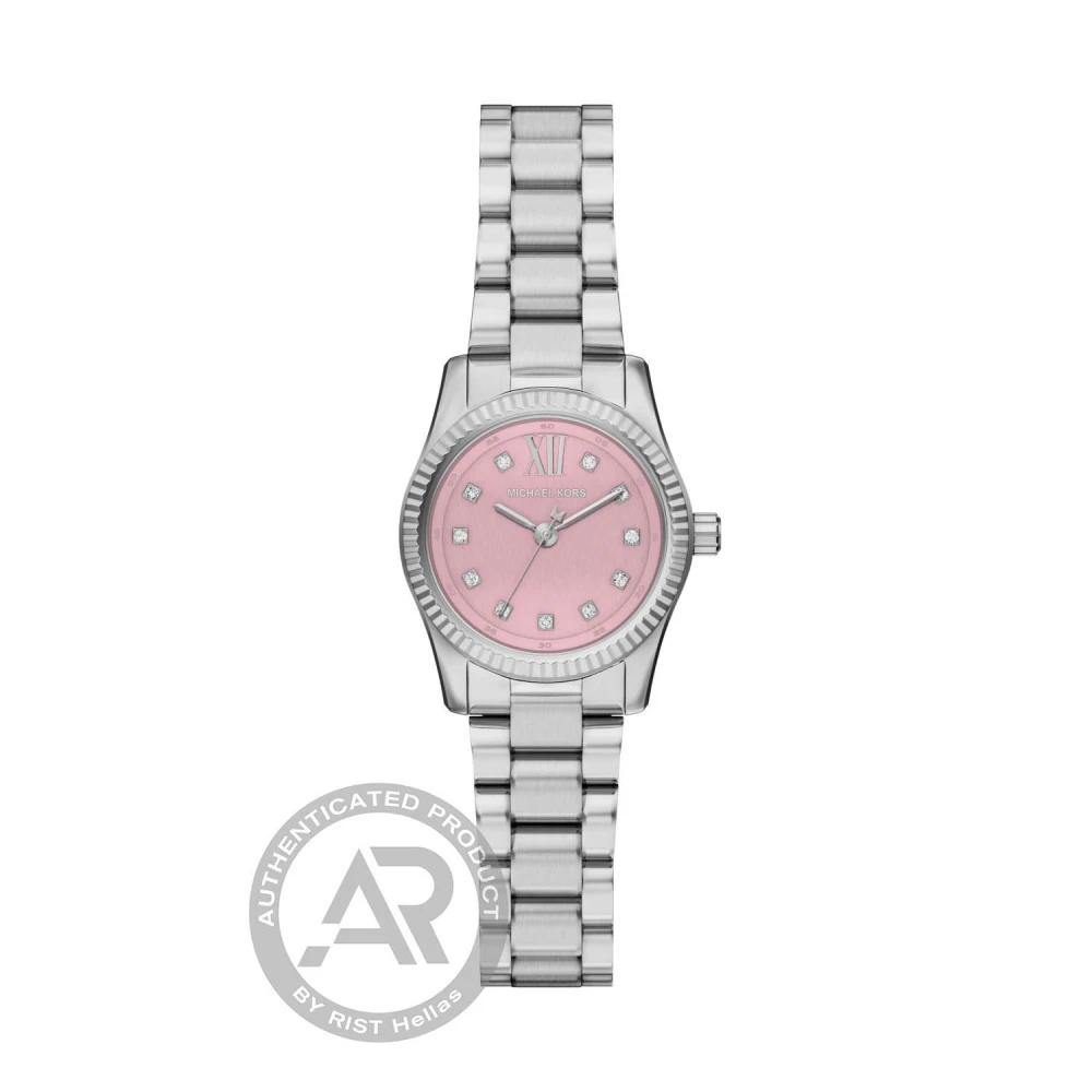 MICHAEL KORS Lexington Crystals με Μπρασελέ από Ανοξείδωτο Ατσάλι σε Ασημί Τόνο MK4996