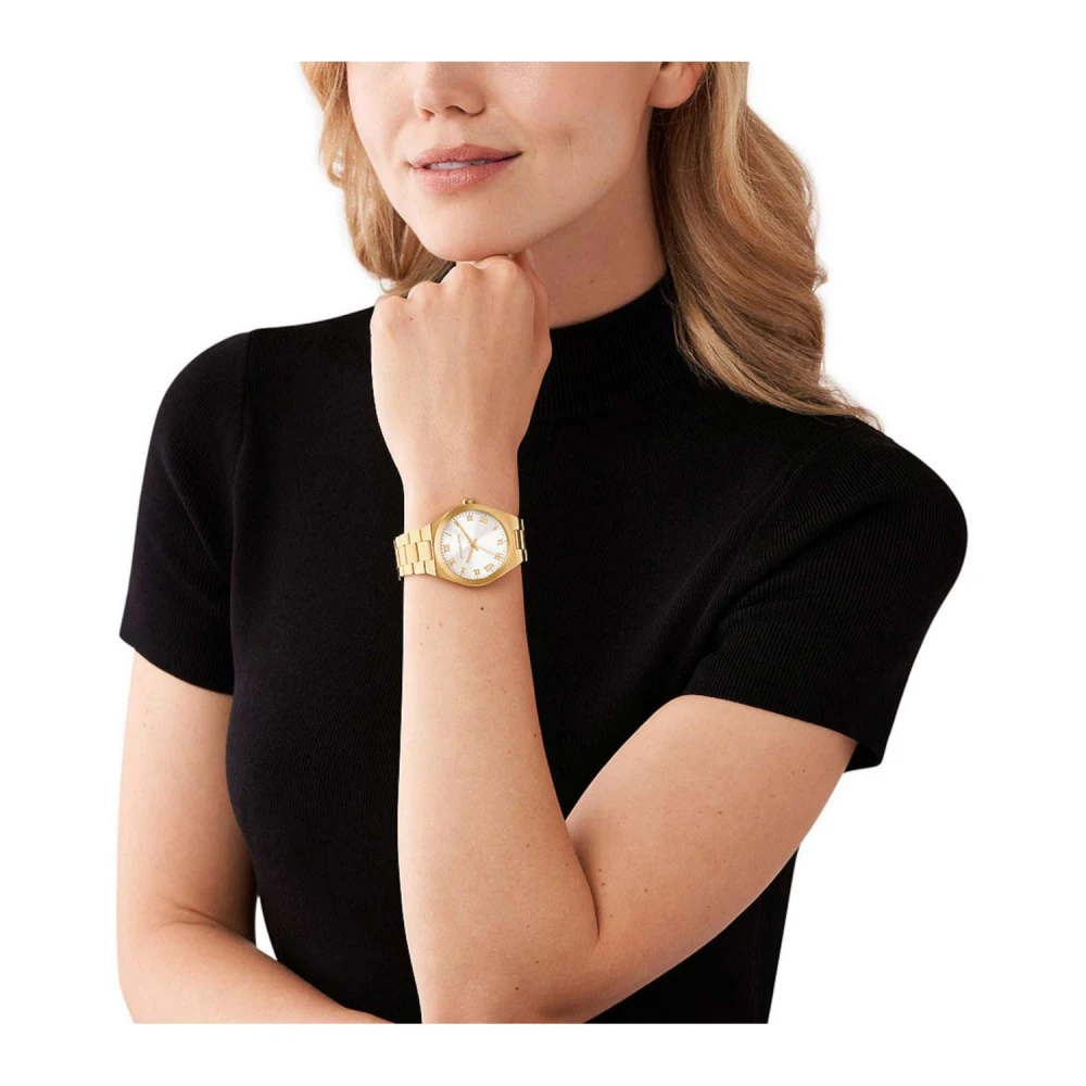 MICHAEL KORS Lennox Με Επιχρυσωμένο Μπρασελέ από Ανοξείδωτο Ατσάλι MK7391