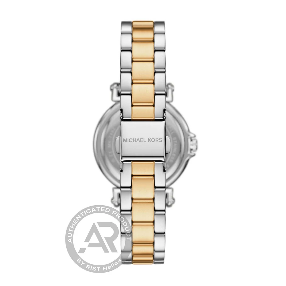 MICHAEL KORS Maren Χρονογράφος με Μπρασελέ Δύο Τόνων από Ανοξείδωτο Ατσάλι και Ζιργκόν MK7492