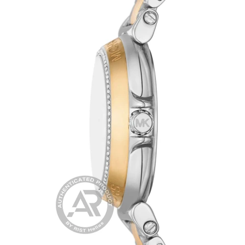 MICHAEL KORS Maren Χρονογράφος με Μπρασελέ Δύο Τόνων από Ανοξείδωτο Ατσάλι και Ζιργκόν MK7492