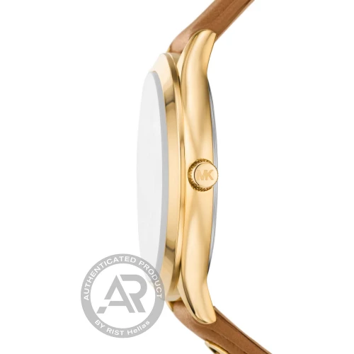 MICHAEL KORS Runway με Καφέ Δερμάτινο Λουράκι MK7543