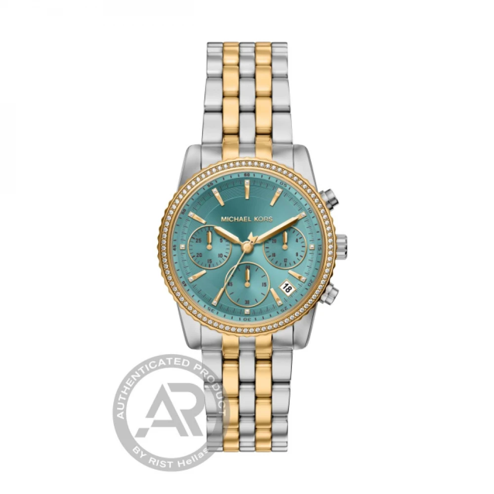 Michael Kors Bryant Με Μπρασελέ από Ανοξείδωτο Ατσάλι Δύο Τόνων MK7582