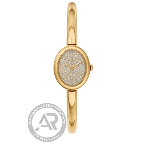 MICHAEL KORS Maude Ρολόι με Χρυσό Μπρασελέ από Ανοξείδωτο Ατσάλι και Ζιργκόν MK7593