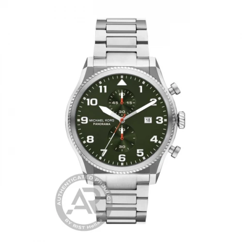 Michael Kors Panorama Με Ασημί Μπρασελέ από Ανοξείδωτο Ατσάλι MK9196