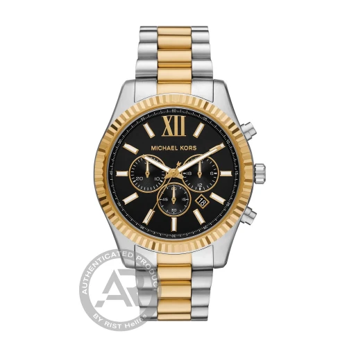 Michael KORS Lexington Ανδρικό με Μπρασελέ Δύο Τόνων από Ανοξείδωτο Ατσάλι MK9207