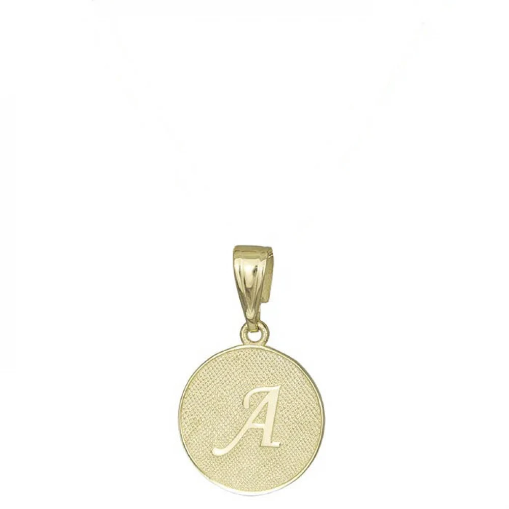 9Κ Χρυσό Μενταγιόν με Μονόγραμμα "A" MM1AGKS