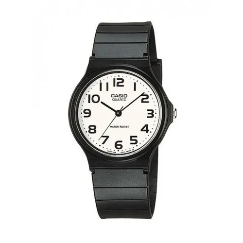 CASIO Collection με Μαύρο Λουράκι από Καουτσούκ MQ-24-7B2LEG