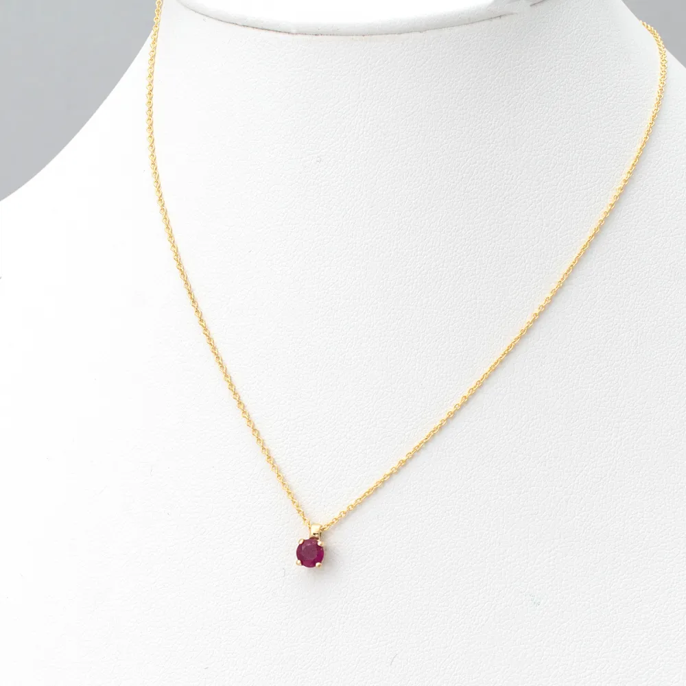 18K Χρυσό Κολιέ με Ρουμπίνι MR00004
