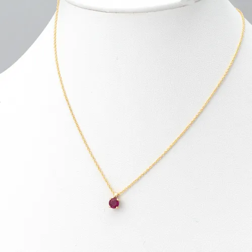 18K Χρυσό Κολιέ με Ρουμπίνι MR00004