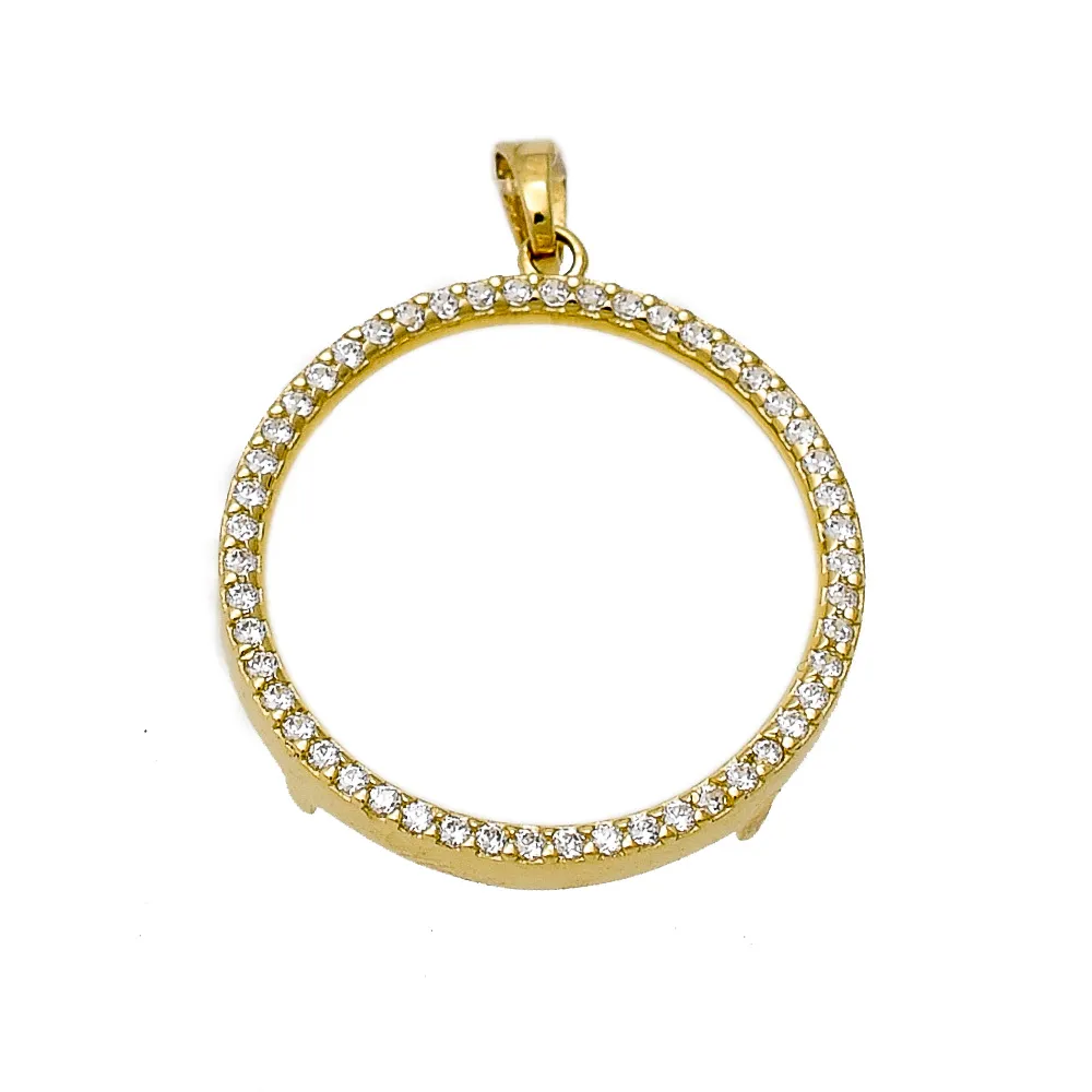 14K Χρυσό Μενταγιόν με Ζιργκόν MT209-0