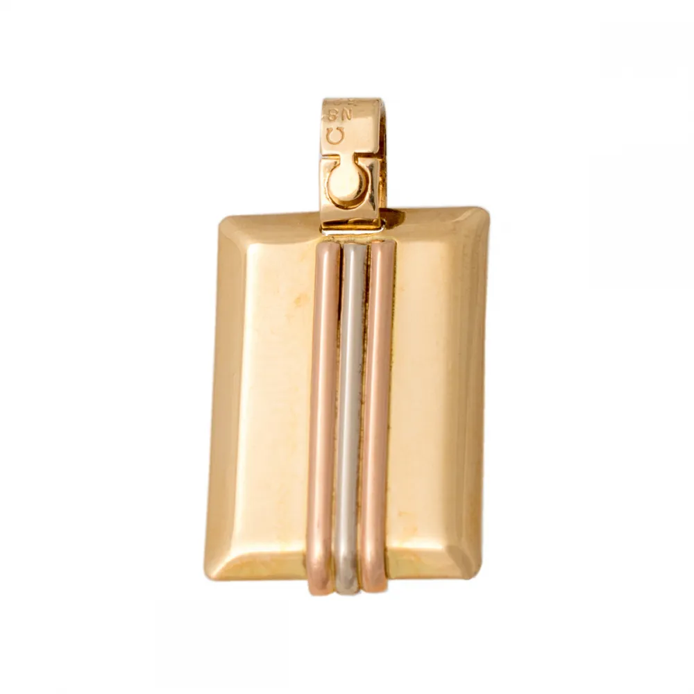 14K, Χρυσό Μενταγιόν Τριχρωμία, MT316KN1