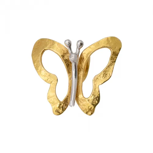 14K Χρυσό Μενταγιόν Σφυρήλατη Πεταλούδα MT478B1