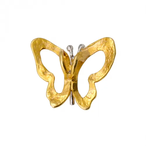 14K Χρυσό Μενταγιόν Σφυρήλατη Πεταλούδα MT478B1