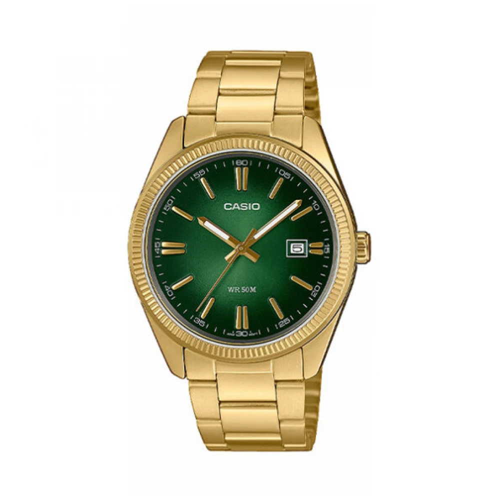 CASIO Standrart με Χρυσό Μπρασελέ από Ανοξείδωτο Ατσάλι MTP-1302PGC-3AVEF