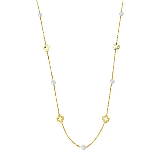 14K Χρυσό Κολιέ με Μαργαριτάρια M1536