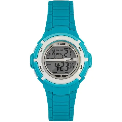 LEE COOPER Originals Digital Light Blue Rubber Strap ORG05202.027