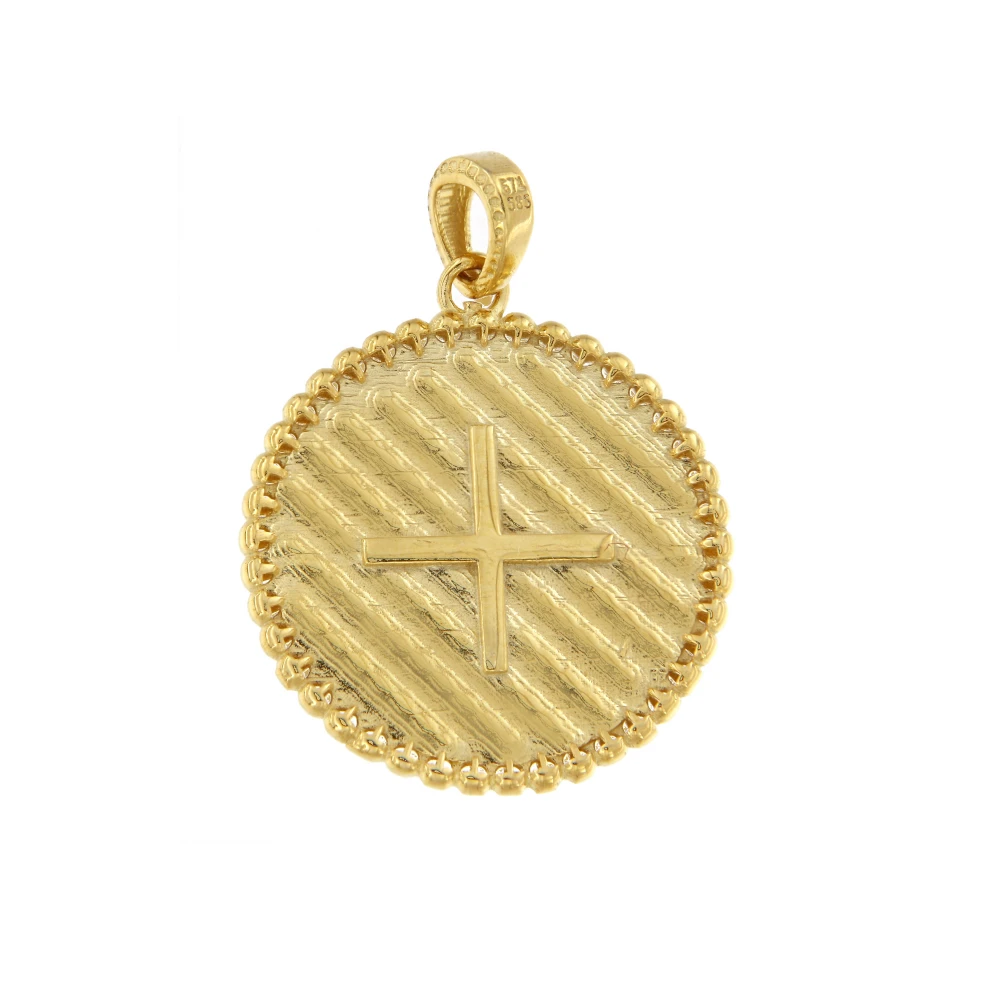 14K Χρυσό Κωνσταντινάτο Διπλής Όψεως P333VR