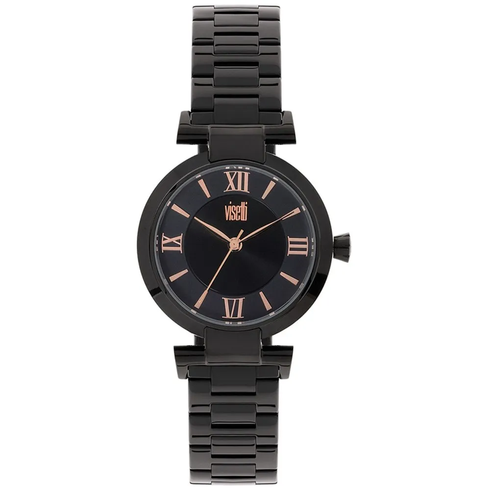 VISETTI Meloise Black  Stainless Steel Bracelet PE-494BBR