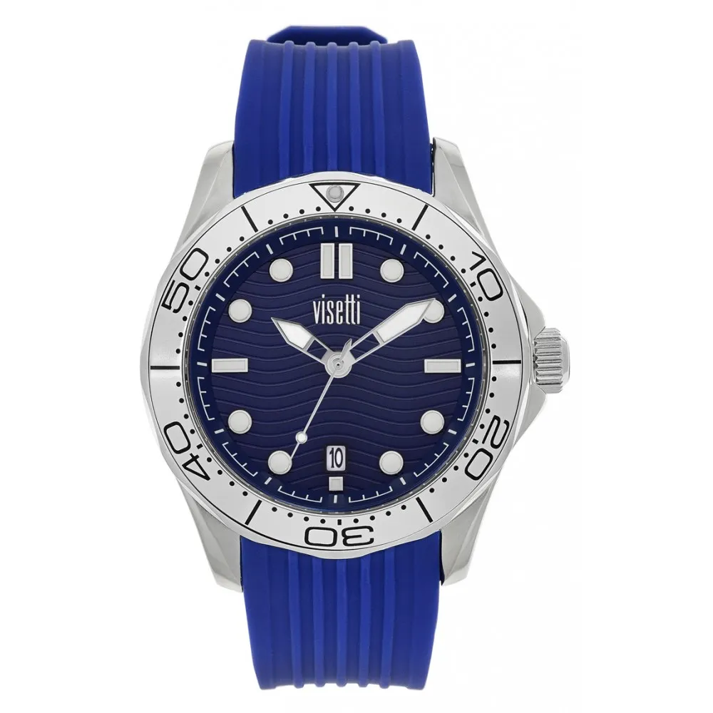 VISETTI Fit All Blue Rubber Strap PE-693CC