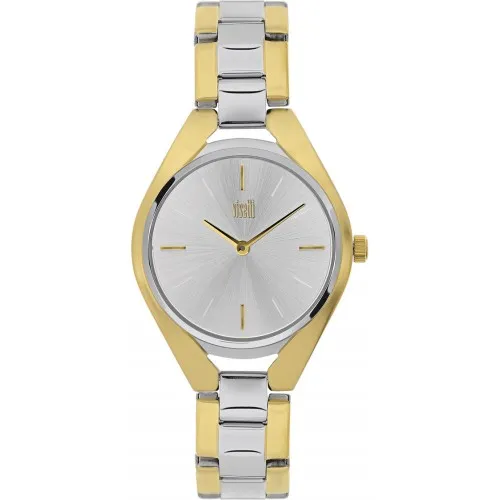 VISETTI Curvy Two Tone Stainless Steel Bracelet PE-999SGI