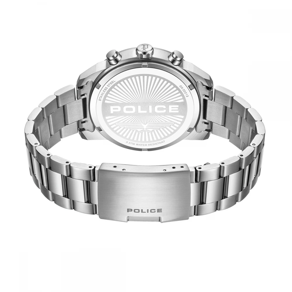 POLICE Roman Multifunction με Ασημί Μπρασελέ από Ανοξείδωτο Ατσάλι PEWGK0001302