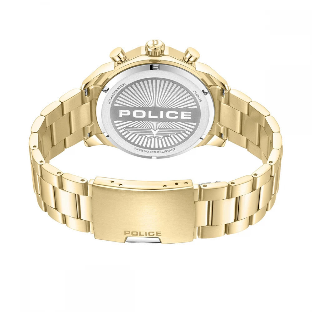POLICE RANGY Multifunction με Μπρασελέ από Ανοξείδωτο Ατσάλι σε Χρυσό Τόνο PEWJK0021005M