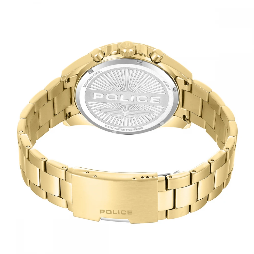 POLICE Motion Multifunction με Μπρασελέ σε Χρυσό τόνο από Ανοξείδωτο Ατσάλι PEWJK2204112