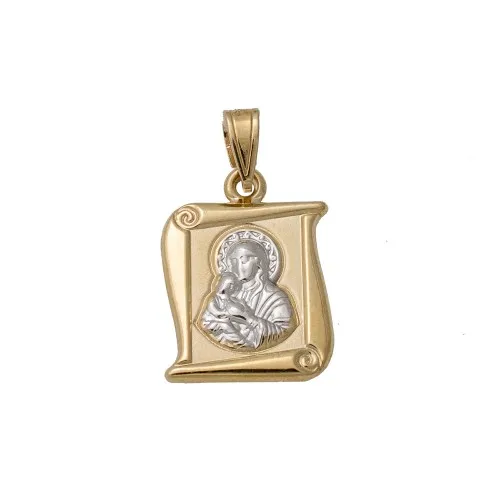 9K Χρυσό Κωνσταντινάτο Παναγίτσα PN078AF