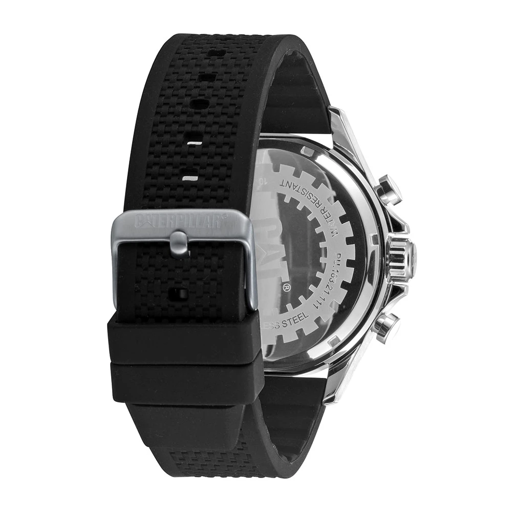CATERPILLAR Operator 1.2 Χρονογράφος, με Μαύρο λουράκι Σιλικόνης PU16321111