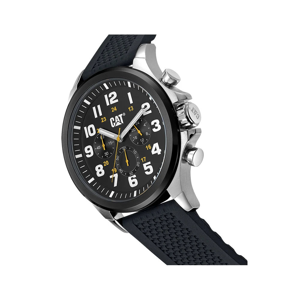 CATERPILLAR Operator 1.2 Χρονογράφος, με Μαύρο λουράκι Σιλικόνης PU16321111