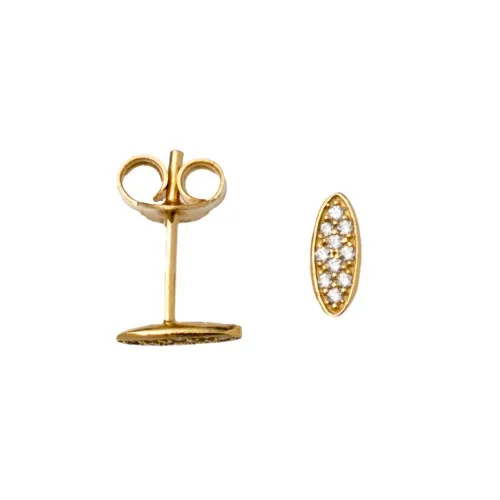 14K Χρυσά Σκουλαρίκια με Ζιργκόν PX935.12