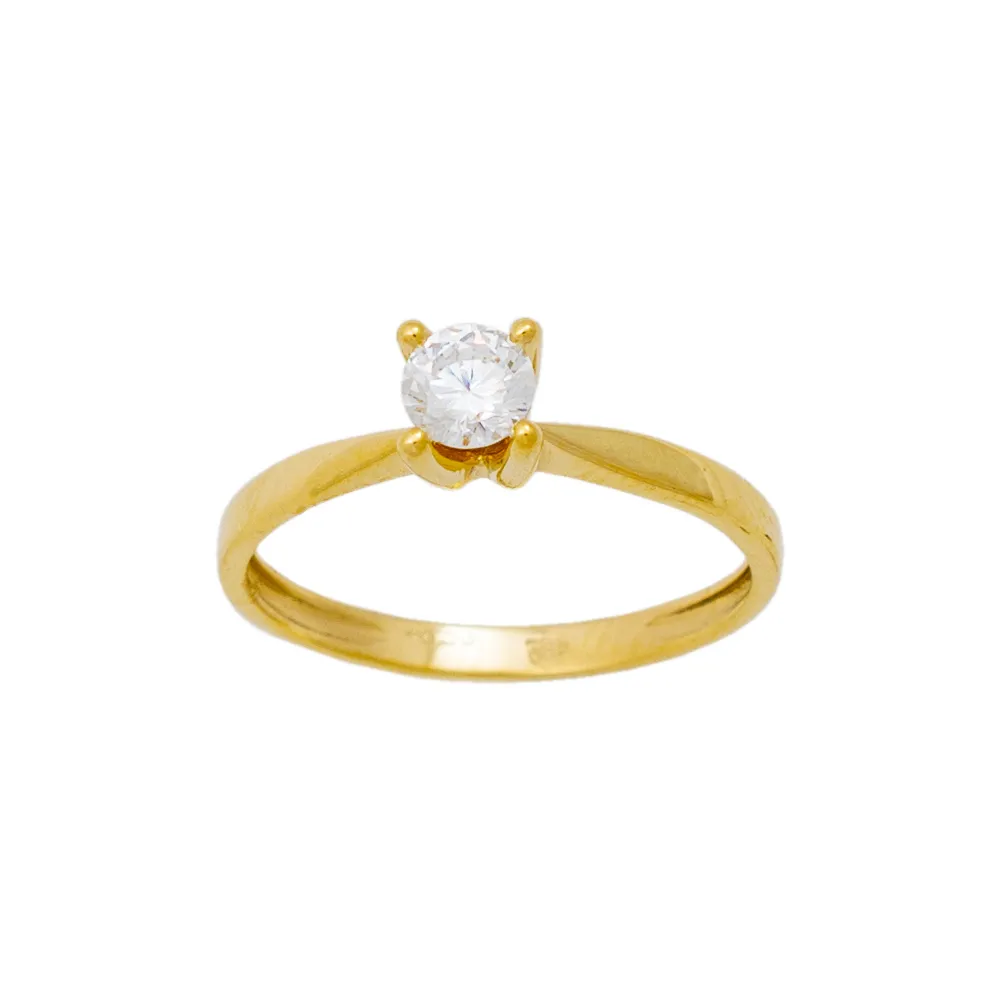 14K Χρυσό Δαχτυλίδι με Ζιργκόν R14-16