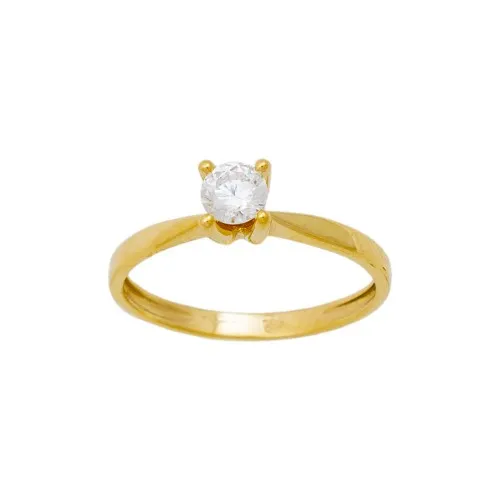 14K Χρυσό Δαχτυλίδι με Ζιργκόν R14-16