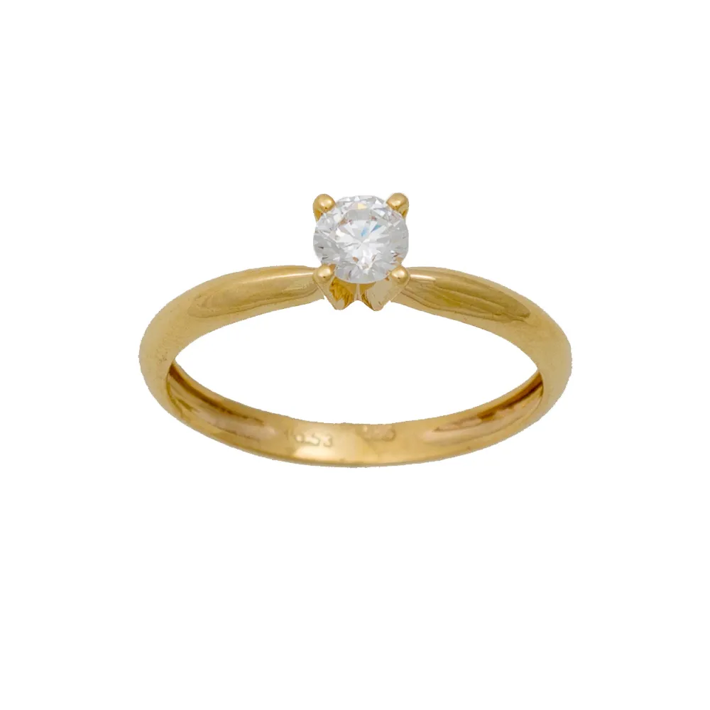 14K Χρυσό Δαχτυλίδι με Ζιργκόν R14-72