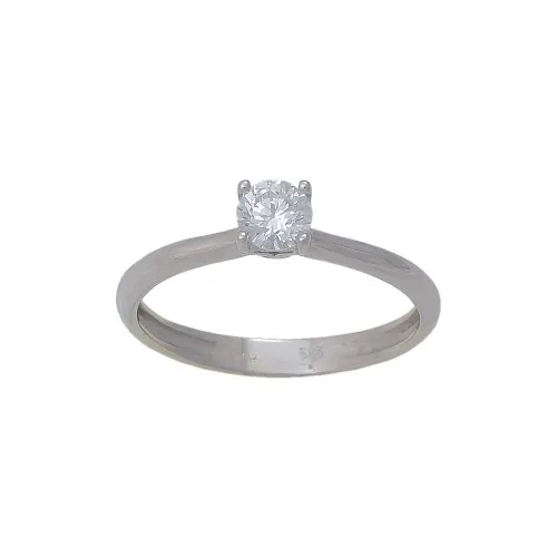 14K Λευκόχρυσο Δαχτυλίδι με Ζιργκόν R14-99W