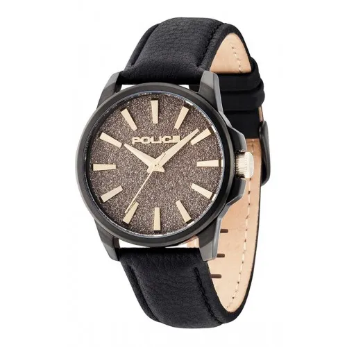POLICE Aurora Black Leather Strap R1451245001
