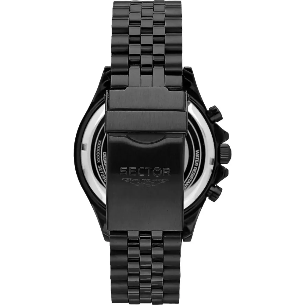 SECTOR 230 Χρονογράφος με Μαύρο Μπρασελέ από Ανοξείδωτο Ατσάλι R3273661029