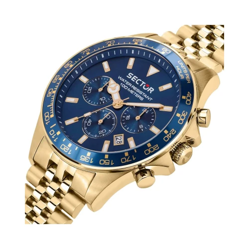 SECTOR 230 Χρονογράφος με Χρυσό Μπρασελέ από Ανοξείδωτο Ατσάλι R3273661030