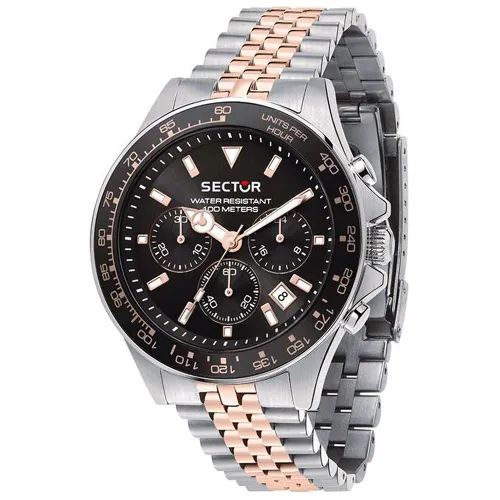 SECTOR 230 Χρονογράφος με Ασημί Μπρασελέ Δύο Τόνων R3273661031